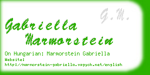 gabriella marmorstein business card